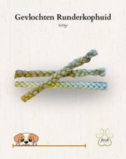 Pawesome Runderkophuid gevlochten -±30cm - 500gr