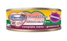 Renske Kat mousse - Kip met Kalkoen - 70gr